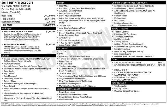 2017 INFINITI QX60 Base