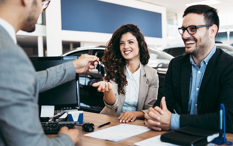 Couple Buying A Car